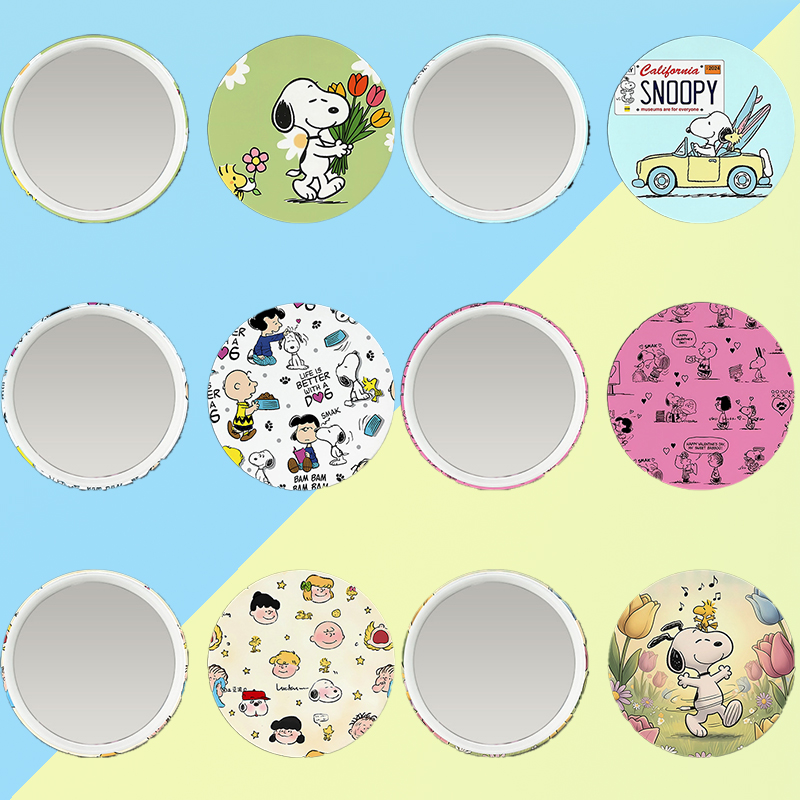 Anime Merchandise Women - เข็มกลัดสนูปปี้แบบใหม่ กระจกเงา น่ารัก การ์ตูน แฟชั่นสำหรับผู้หญิง คาวาอี้