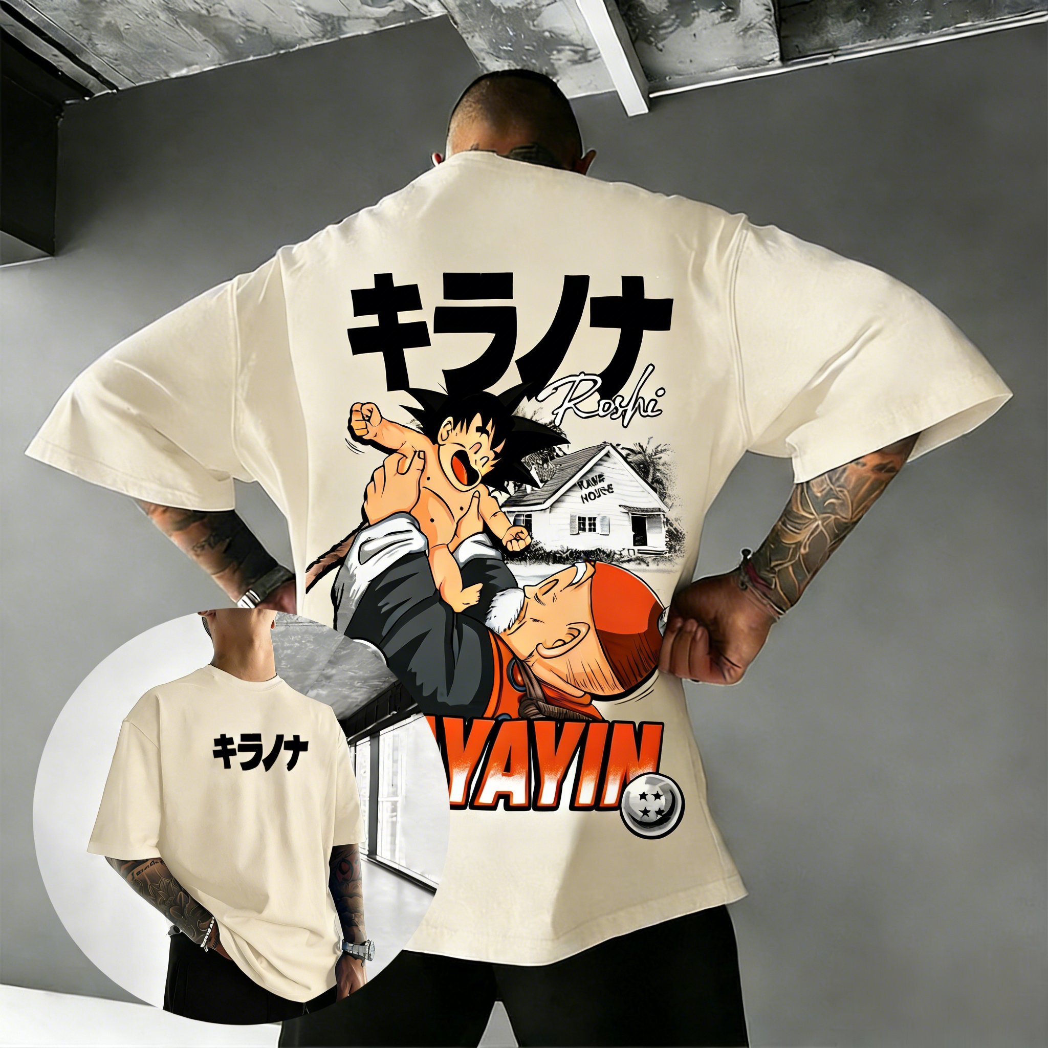 Anime Merchandise Shop - เสื้อยืดลายการ์ตูนดราก้อนบอล 2026 ลายรอชิสุดฮิต สำหรับผู้ชายและผู้หญิง เสื้อยืดลำลองฤดูร้อน สไตล์สตรีทแวร์