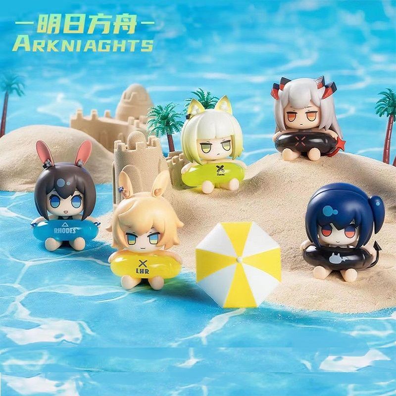 Anime Merchandise Box Set - สินค้าของสะสมจากเกมขนาด 5 ซม. สำหรับซีรีส์ปาร์ตี้ชายหาด Arknights -