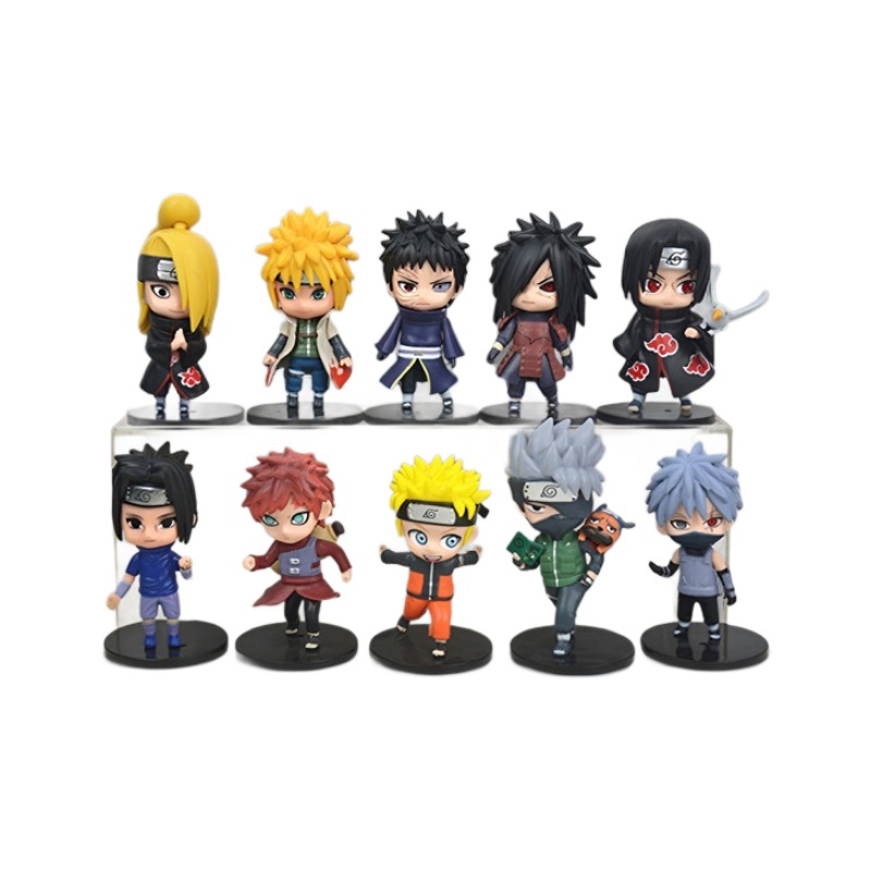 Anime Merchandise Naruto - ฟิกเกอร์นารูโตะ, ของเล่นฟิกเกอร์, ของตกแต่งตั้งโต๊ะในรถยนต์, ของขวัญ, สินค้าอนิเมะ, วันเกิด,