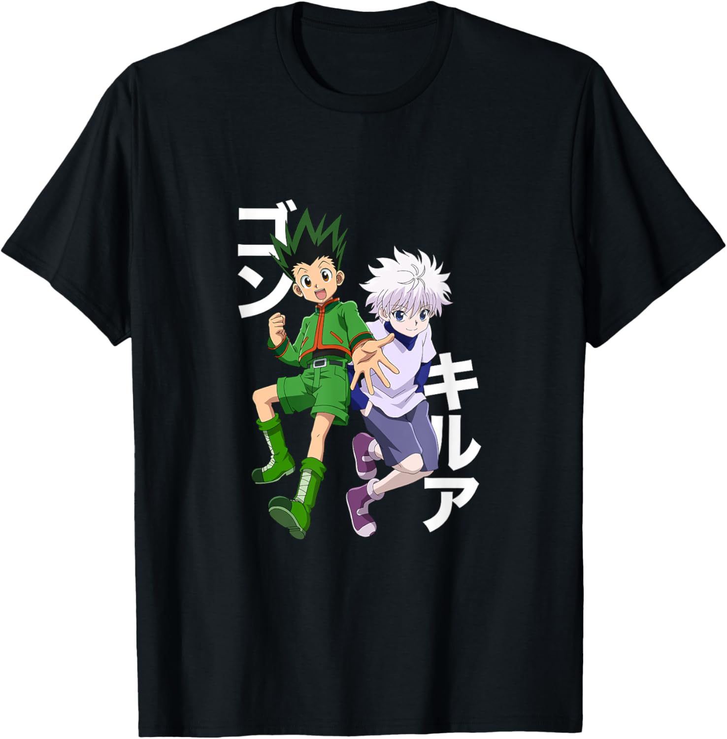 Anime Merchandise Men - เสื้อยืดลายกราฟฟิกฮันเตอร์ X Hunter and gon killua