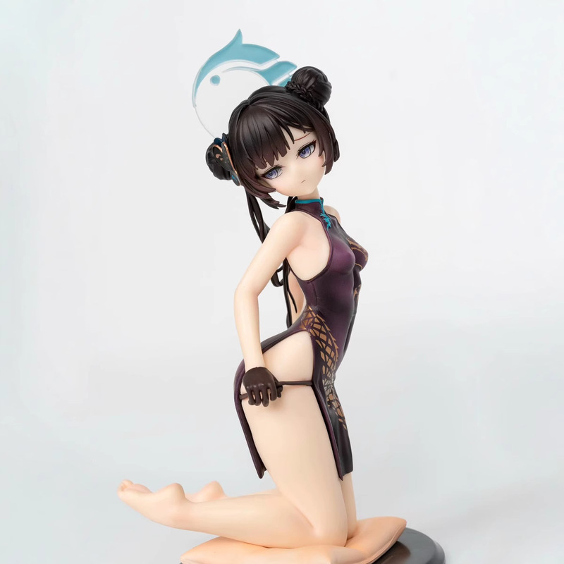 Anime Merchandise In Chinese - ฟิกเกอร์อนิเมะ สไตล์จีนใหม่ ชุดกี่เพ้า ท่าคุกเข่า สาวสวย ของสะสม