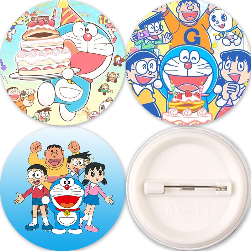Anime Merchandise Women - เข็มกลัดอนิเมะโดราเอมอน น่ารักสำหรับผู้หญิงผู้ชาย เข็มกลัดการ์ตูนและอนิเมะ ของตกแต่งกระเป๋า ของขวัญวันเกิด