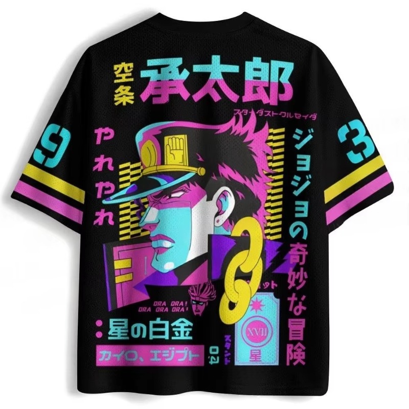 เสื้อยืดพิมพ์ลาย 3D ทั่วตัว Jo - Anime Merchandise Men บทวิจารณ์และราคา