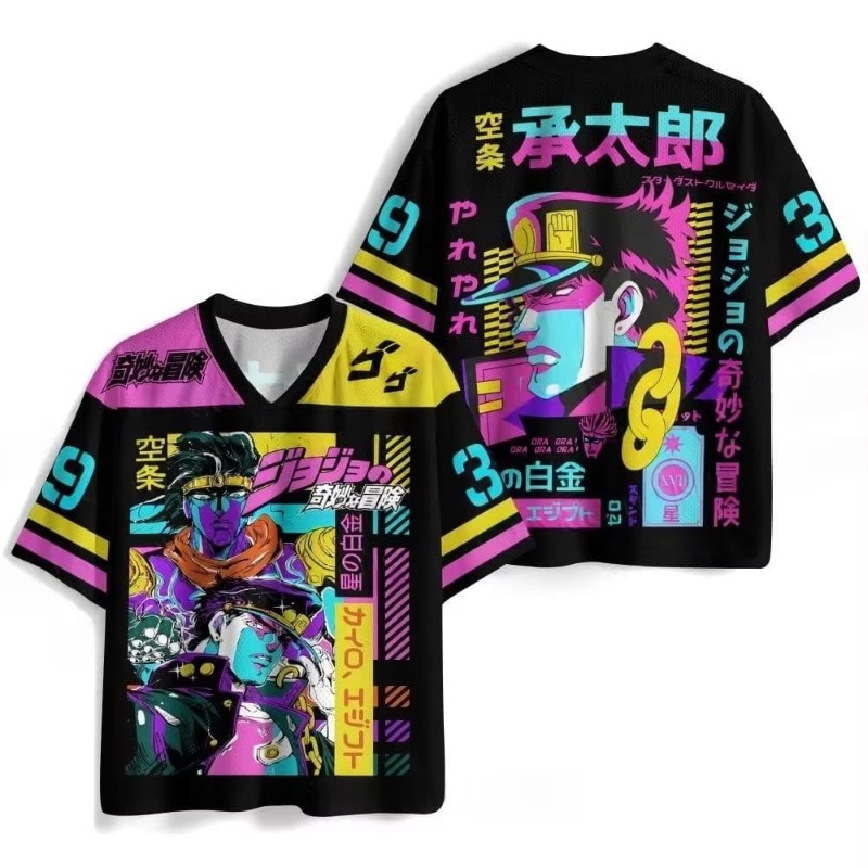 เสื้อยืดพิมพ์ลาย 3D ทั่วตัว Jo - Anime Merchandise Men บทวิจารณ์และราคา